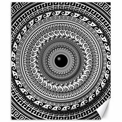 Graphic Design Round Geometric Canvas 20  X 24  by Nexatart