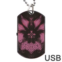 Glitch Glitch Art Grunge Distortion Dog Tag Usb Flash (one Side) by Nexatart