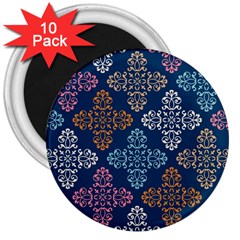 Background Wallpaper Abstract Art 3  Magnets (10 Pack)  by Nexatart