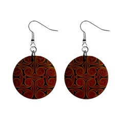 Beautiful Art Pattern Mini Button Earrings