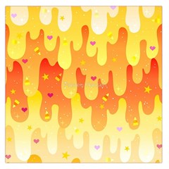 Candy Corn Slime Large Satin Scarf (Square)