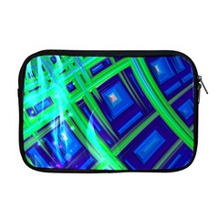 Green Blue Squares Fractal Apple Macbook Pro 17  Zipper Case