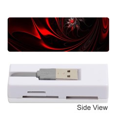 Red Black Abstract Curve Dark Flame Pattern Memory Card Reader (stick) by Nexatart