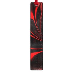 Red Black Abstract Curve Dark Flame Pattern Large Book Marks by Nexatart