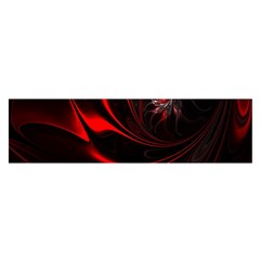 Red Black Abstract Curve Dark Flame Pattern Satin Scarf (oblong) by Nexatart