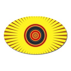 Art Decoration Wallpaper Bright Oval Magnet by Nexatart