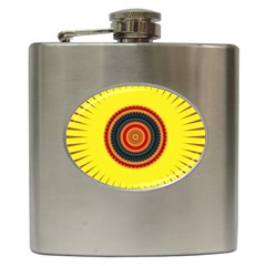 Art Decoration Wallpaper Bright Hip Flask (6 Oz) by Nexatart