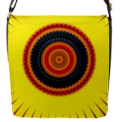 Art Decoration Wallpaper Bright Flap Closure Messenger Bag (s) by Nexatart