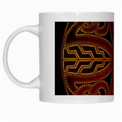 Beautiful Art Pattern White Mugs