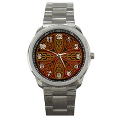 Beautiful Art Pattern Sport Metal Watch