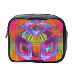 Glitch Glitch Art Grunge Distortion Mini Toiletries Bag (two Sides) by Nexatart