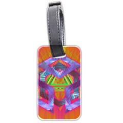 Glitch Glitch Art Grunge Distortion Luggage Tags (two Sides) by Nexatart