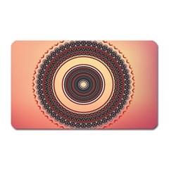 Ornamental Shape Concentric Round Magnet (rectangular) by Nexatart