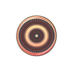 Ornamental Shape Concentric Round Hat Clip Ball Marker by Nexatart