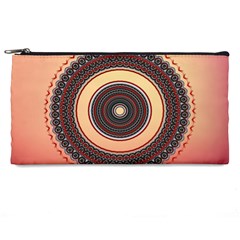 Ornamental Shape Concentric Round Pencil Cases by Nexatart