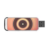 Ornamental Shape Concentric Round Portable USB Flash (One Side) Front