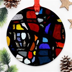 Art Bright Lead Glass Pattern Ornament (round) by Nexatart