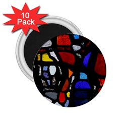 Art Bright Lead Glass Pattern 2 25  Magnets (10 Pack)  by Nexatart