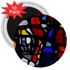 Art Bright Lead Glass Pattern 3  Magnets (10 Pack)  by Nexatart