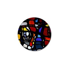 Art Bright Lead Glass Pattern Golf Ball Marker by Nexatart