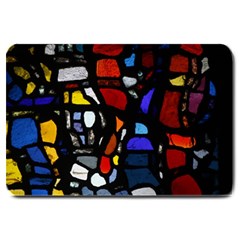 Art Bright Lead Glass Pattern Large Doormat  by Nexatart