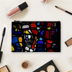 Art Bright Lead Glass Pattern Cosmetic Bag (medium) by Nexatart