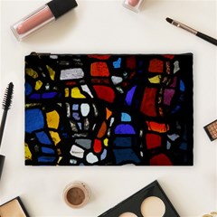 Art Bright Lead Glass Pattern Cosmetic Bag (large) by Nexatart