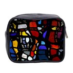 Art Bright Lead Glass Pattern Mini Toiletries Bag (Two Sides) Back