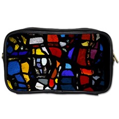 Art Bright Lead Glass Pattern Toiletries Bag (one Side) by Nexatart