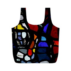 Art Bright Lead Glass Pattern Full Print Recycle Bag (m) by Nexatart