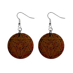 Beautiful Art Pattern Mini Button Earrings by Nexatart