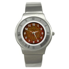 Beautiful Art Pattern Stainless Steel Watch by Nexatart