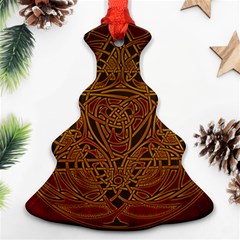 Beautiful Art Pattern Christmas Tree Ornament (two Sides) by Nexatart