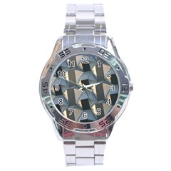 3d Pattern Texture Form Background Stainless Steel Analogue Watch by Nexatart