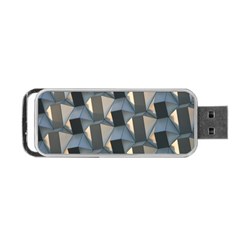 3d Pattern Texture Form Background Portable Usb Flash (one Side) by Nexatart