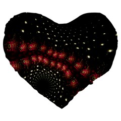 Background Texture Pattern Large 19  Premium Flano Heart Shape Cushions by Nexatart