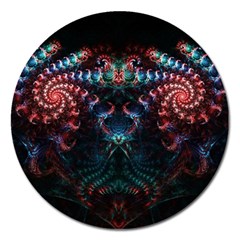 Background Texture Pattern Magnet 5  (round) by Nexatart