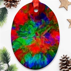 Color Art Bright Decoration Ornament (oval) by Nexatart