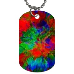 Color Art Bright Decoration Dog Tag (one Side)