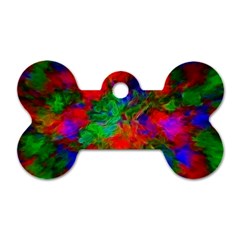 Color Art Bright Decoration Dog Tag Bone (two Sides) by Nexatart