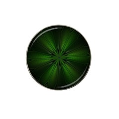 Green Fractal Art Artistic Pattern Hat Clip Ball Marker (4 Pack) by Nexatart