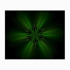 Green Fractal Art Artistic Pattern Small Glasses Cloth by Nexatart