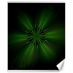 Green Fractal Art Artistic Pattern Canvas 16  X 20  by Nexatart