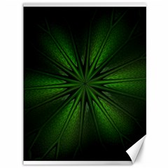 Green Fractal Art Artistic Pattern Canvas 36  X 48  by Nexatart