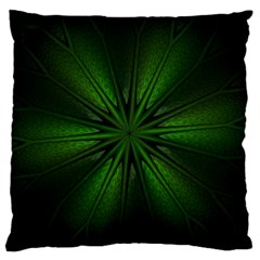 Green Fractal Art Artistic Pattern Standard Flano Cushion Case (two Sides) by Nexatart