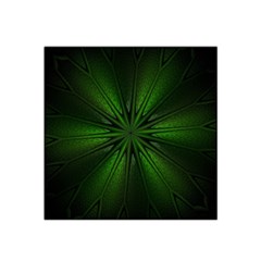 Green Fractal Art Artistic Pattern Satin Bandana Scarf by Nexatart