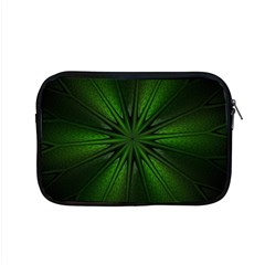 Green Fractal Art Artistic Pattern Apple Macbook Pro 15  Zipper Case by Nexatart