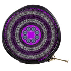 Round Pattern Ethnic Design Mini Makeup Bag by Nexatart