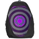 Round Pattern Ethnic Design Backpack Bag Front