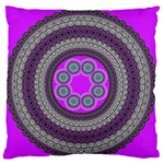 Round Pattern Ethnic Design Standard Flano Cushion Case (One Side) Front